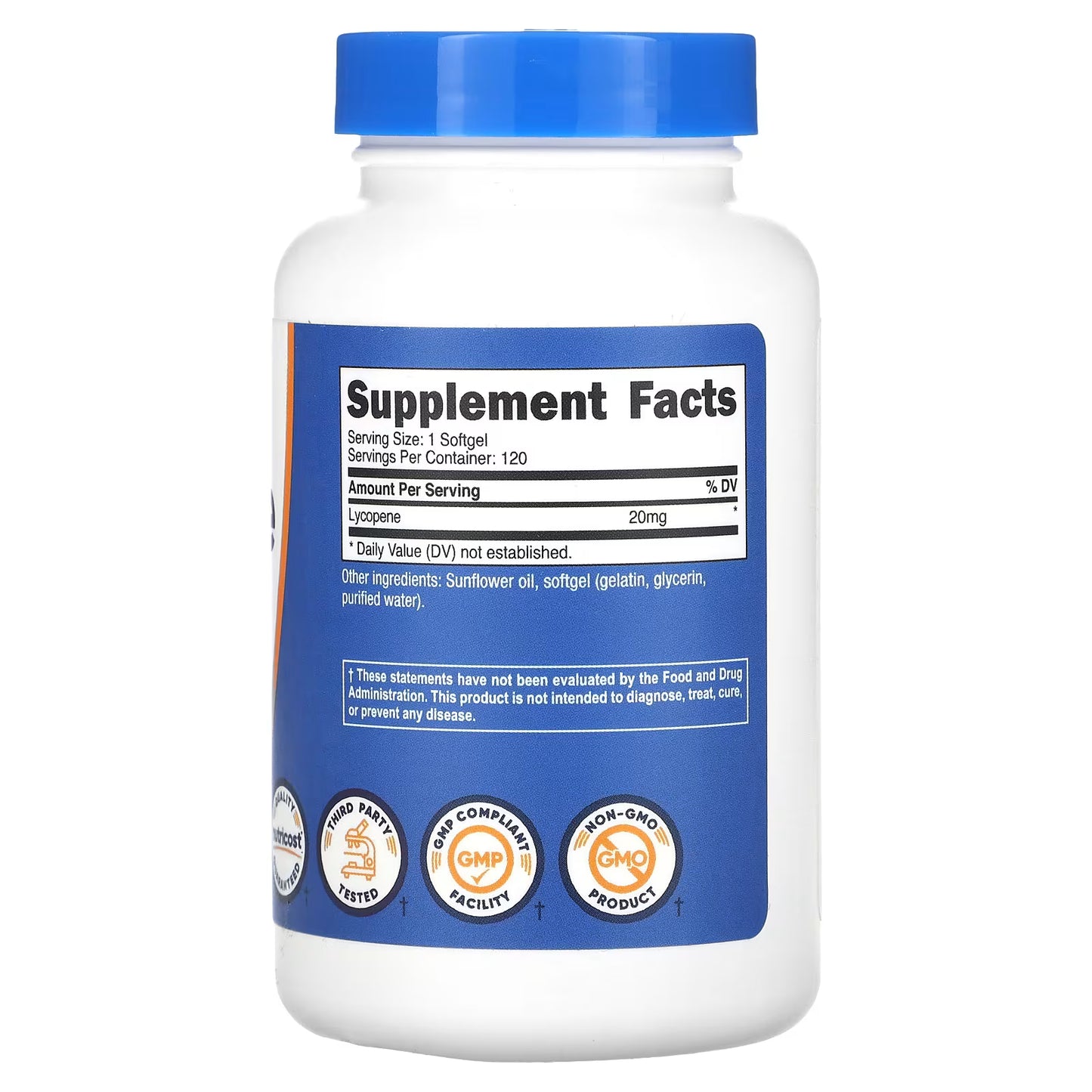 Nutricost, Lycopene, 20 mg, 120 Softgels