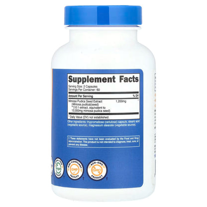 Nutricost, Mimosa Pudica Seed, 120 Capsules (6,000 mg per Capsule)