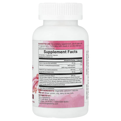 Micro Ingredients, Blood Booster+, 60 Vegetarian Capsules