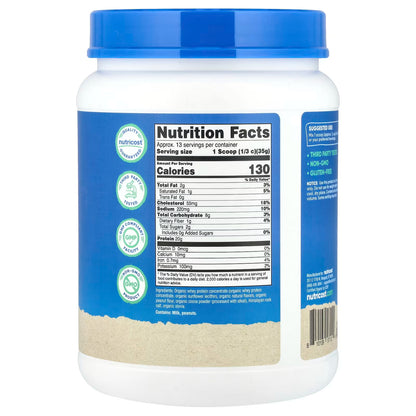 Nutricost, Organic Whey Protein, Chocolate PB, 1 lb (454 g)
