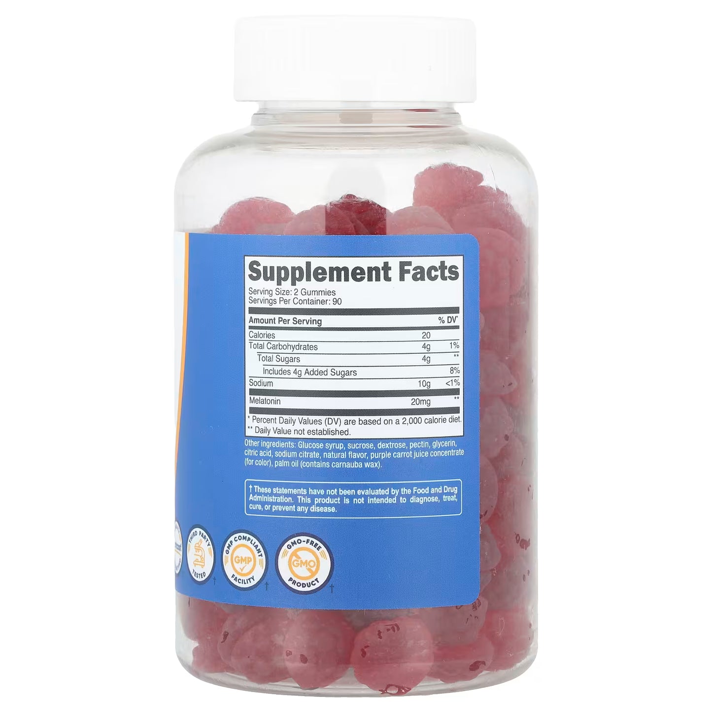 Nutricost, Melatonin Gummies, Strawberry, 180 Gummies (10 mg per Gummy)