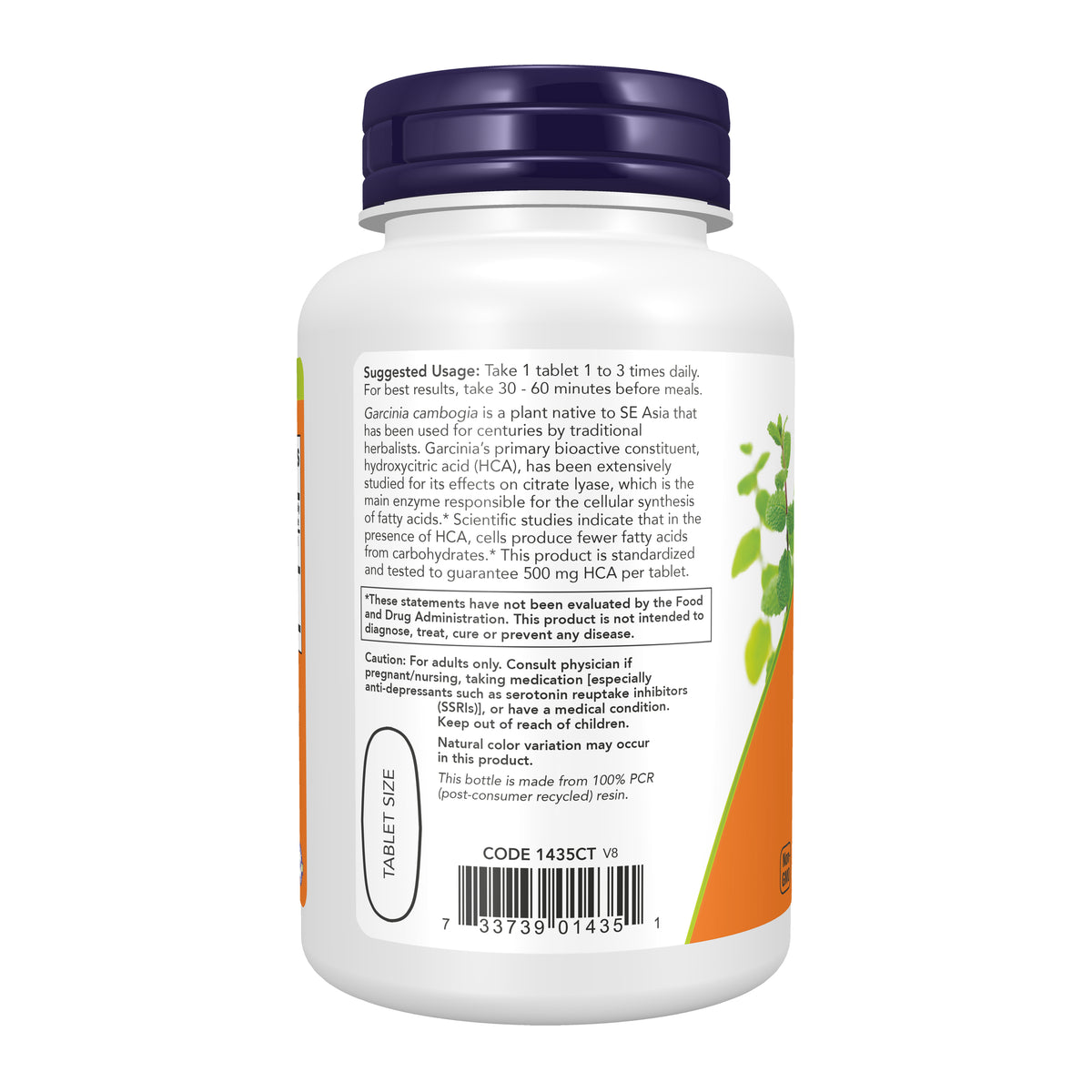 NOW Supplements, Garcinia Extract, Healthy Metabolism*, 120 Tabs