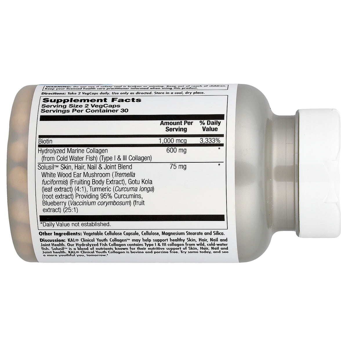 KAL, Clinical Youth Collagen™, 60 VegCaps