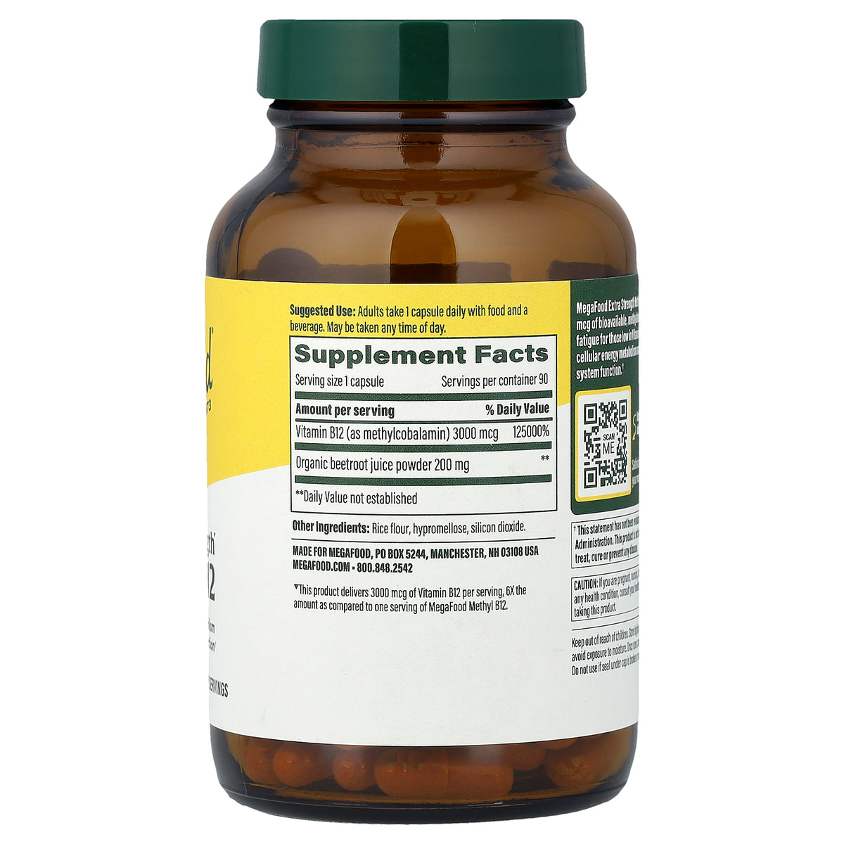 MegaFood, Methyl B12, 90 Capsules