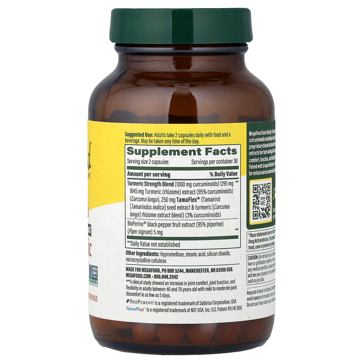 MegaFood, Turmeric, 60 Capsules