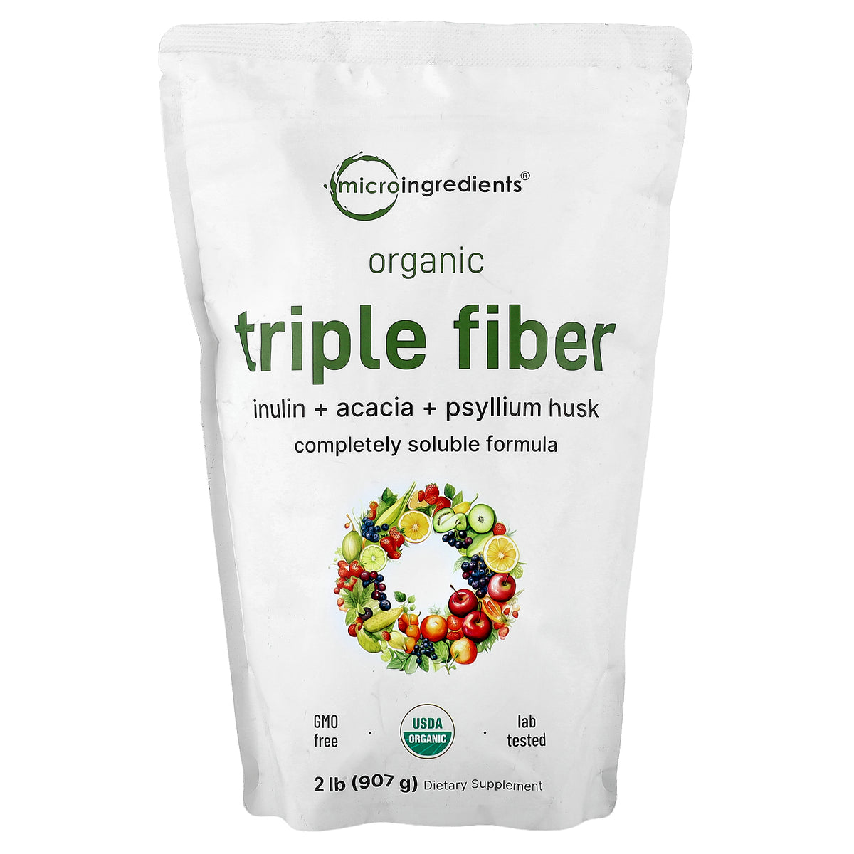 Micro Ingredients, Organic Triple Fiber, 2 lb (907 g)