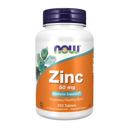 NOW Supplements, Zinc (Zinc Gluconate) 50 mg, Immune Support*, 250 Tabs