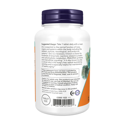 NOW Supplements, Zinc (Zinc Gluconate) 50 mg, Immune Support*, 250 Tabs