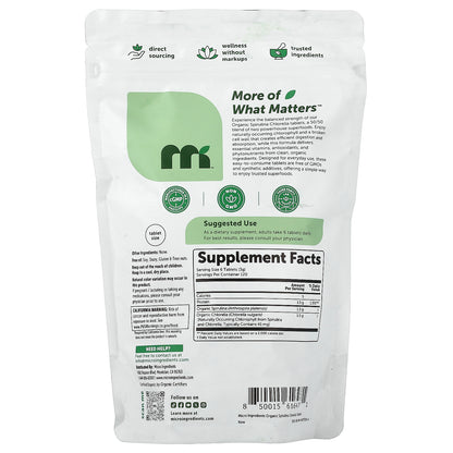 Micro Ingredients, Organic Spirulina Chlorella, 720 Tablets