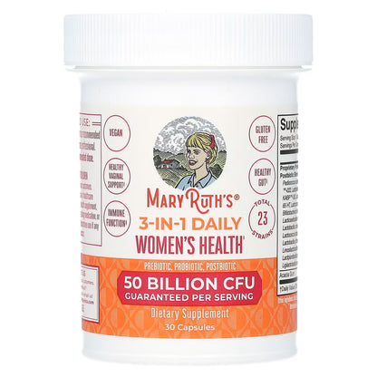 MaryRuth's, 3-in-1 Daily Women's HMaryRuth's, 3-in-1 Daily Women's Health , 50 Billion CFU, 30 Capsulesealth , 50 Billion CFU, 30 Capsules