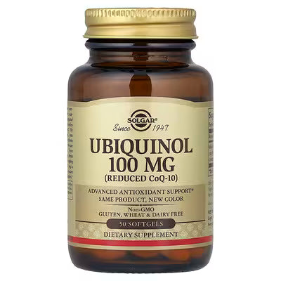 Solgar, Ubiquinol (Reduced CoQ10), 50 Softgels (100 mg per Softgel)