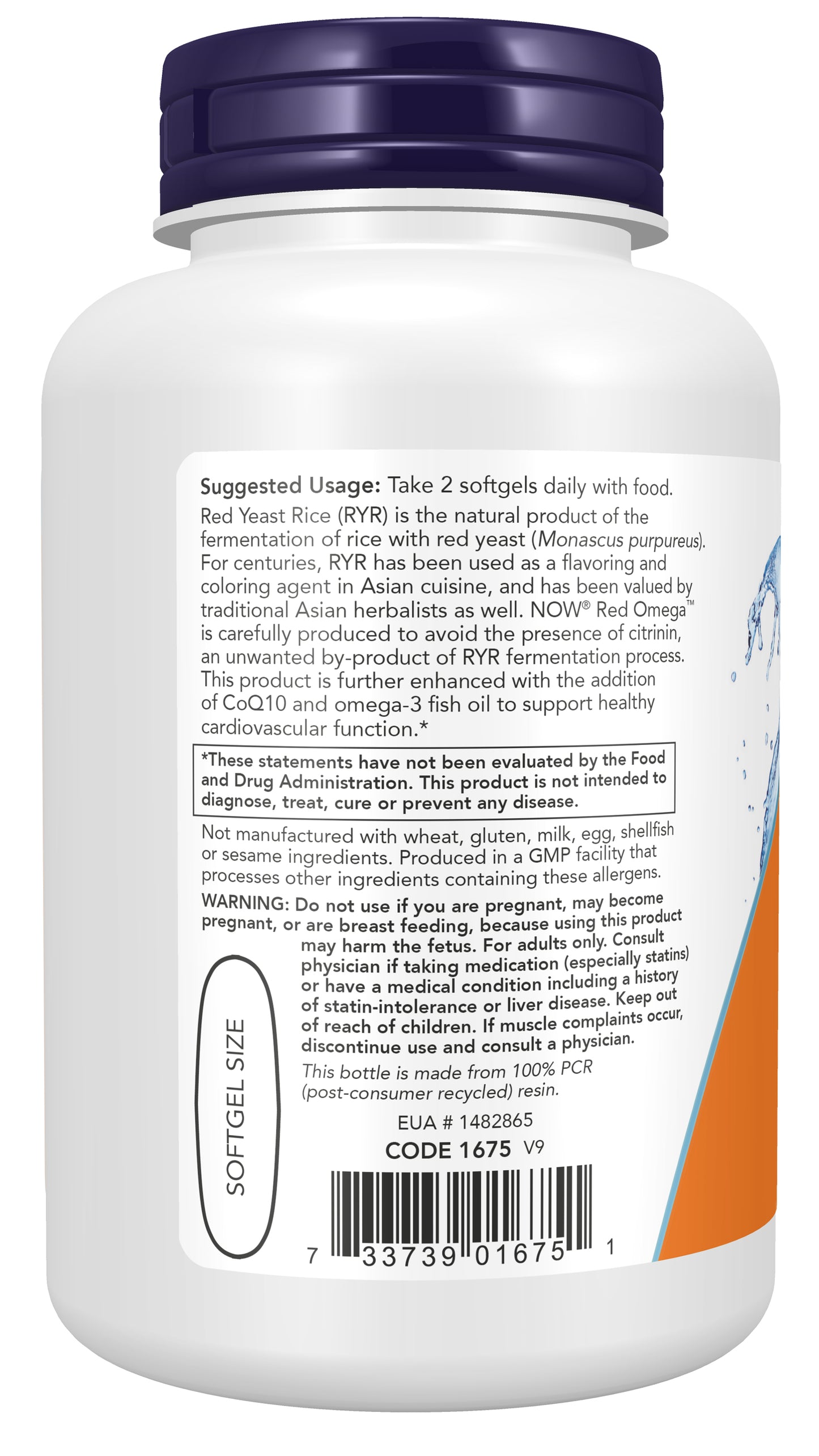 NOW Supplements, Red Omega™ with CoQ10 30 mg and Omega-3 Fish Oil, Cardiovascular Support*, 90 Softgels