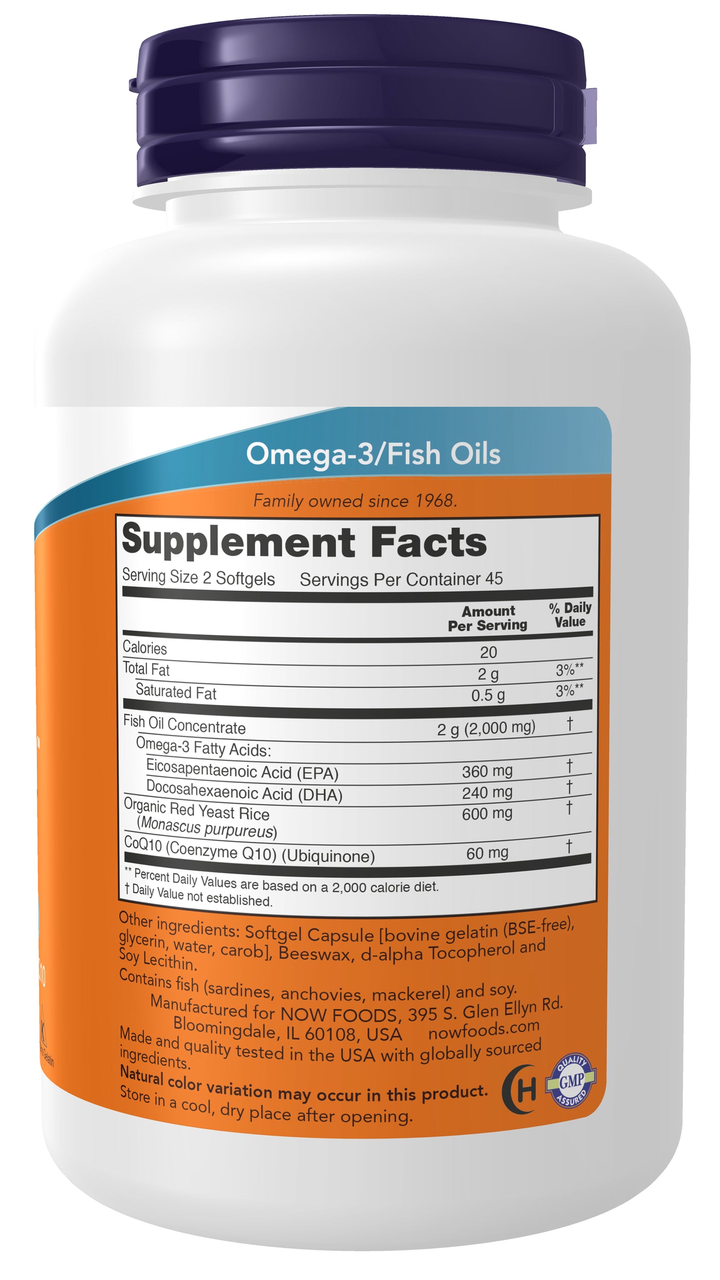 NOW Supplements, Red Omega™ with CoQ10 30 mg and Omega-3 Fish Oil, Cardiovascular Support*, 90 Softgels
