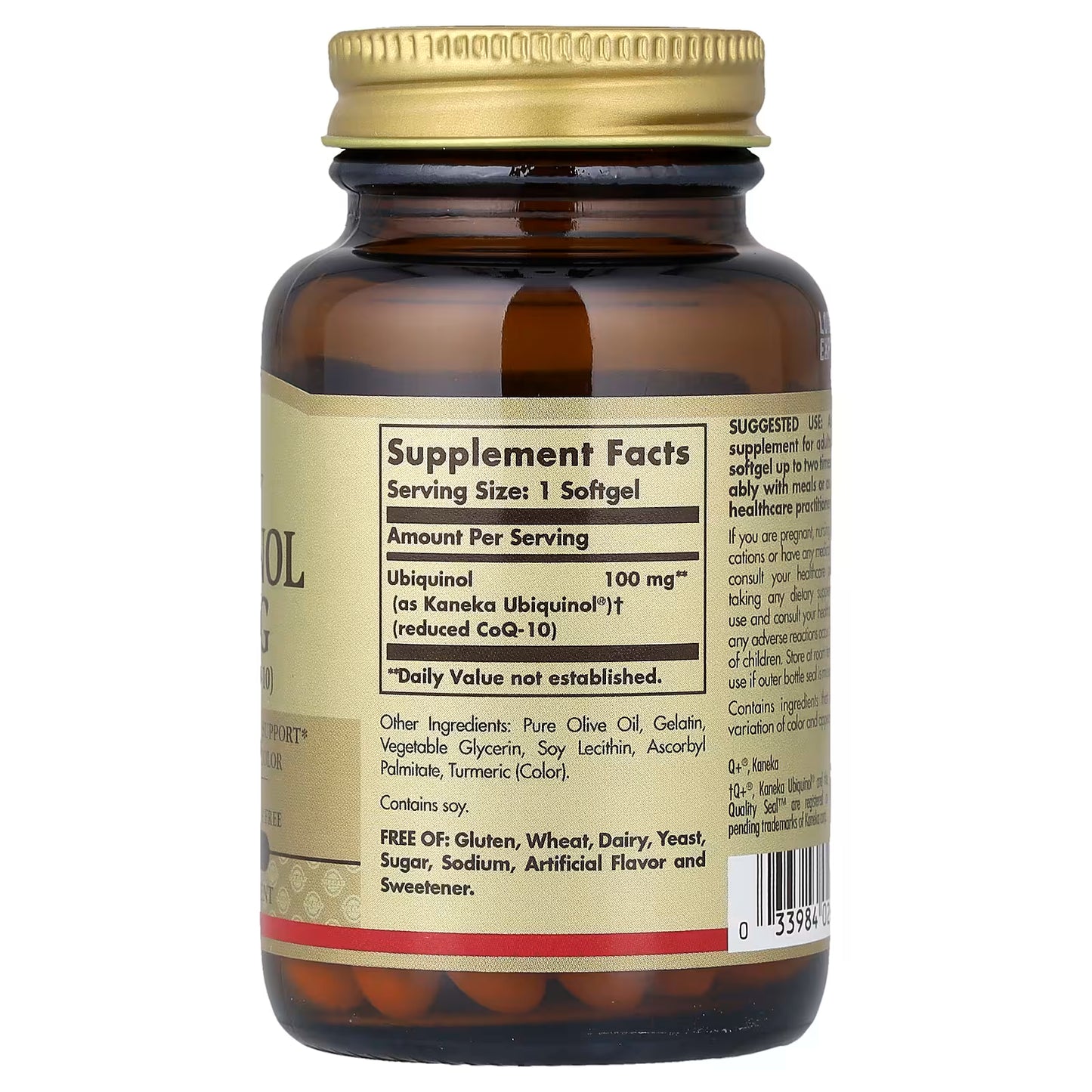 Solgar, Ubiquinol (Reduced CoQ10), 50 Softgels (100 mg per Softgel)