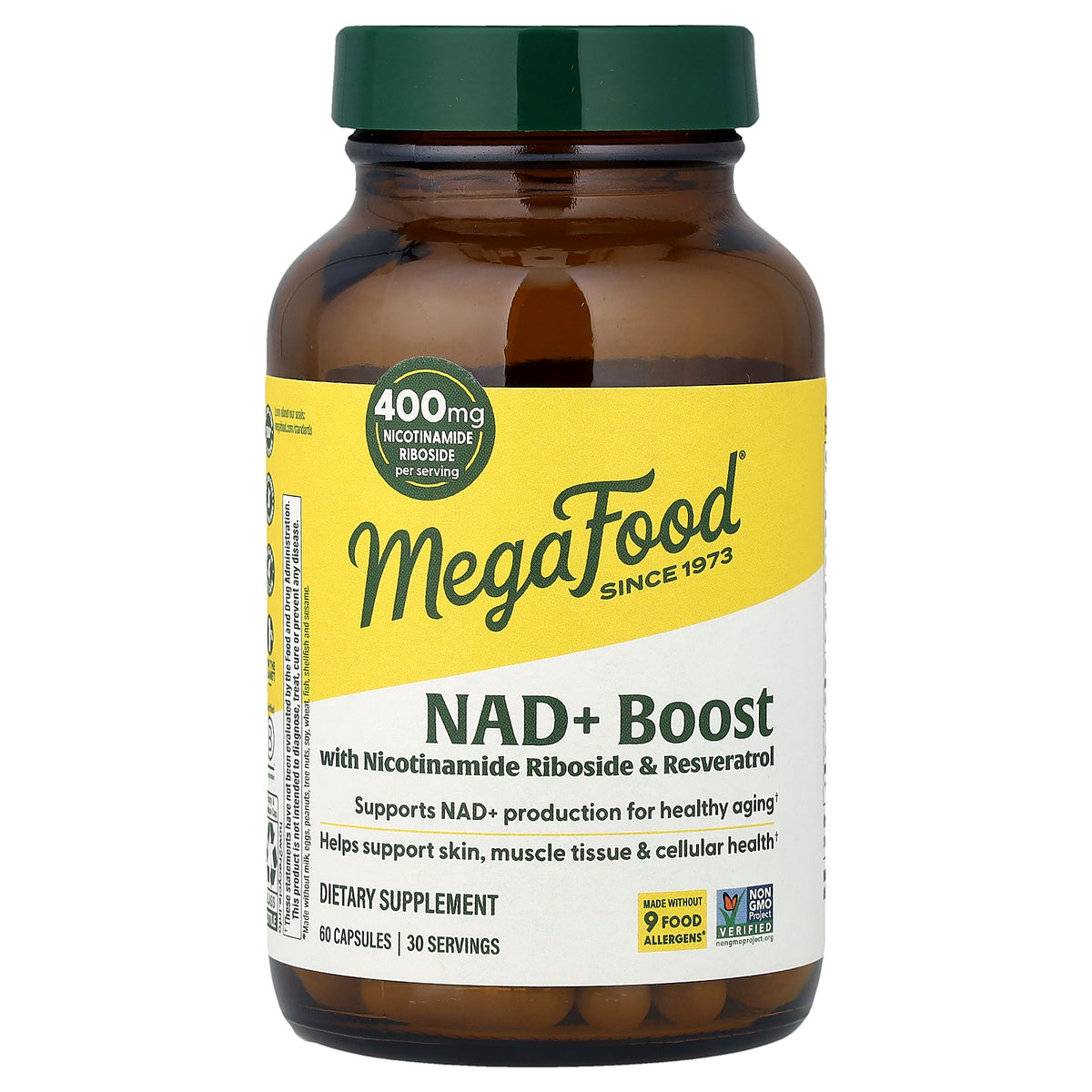 MegaFood, NAD+ Boost, 60 Capsules