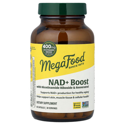 MegaFood, NAD+ Boost, 60 Capsules