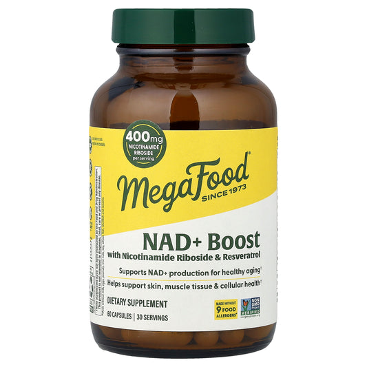 MegaFood, NAD+ Boost, 60 Capsules