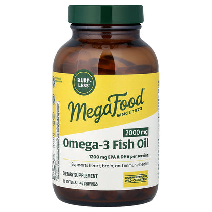 MegaFood, Omega3 Fish Oil, 90 Softgels