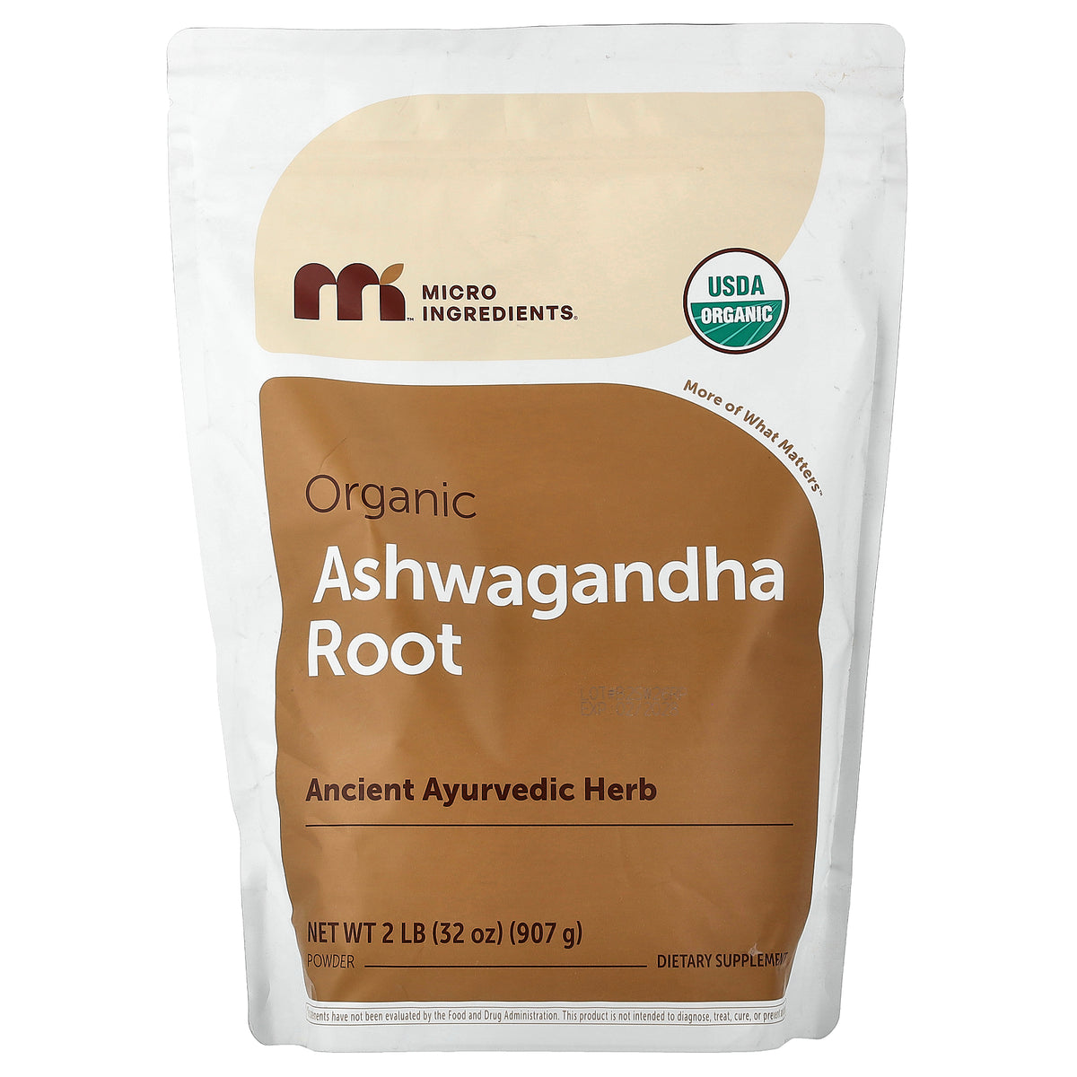 Micro Ingredients, Organic Ashwagandha Root Powder, 32 oz (907 g)