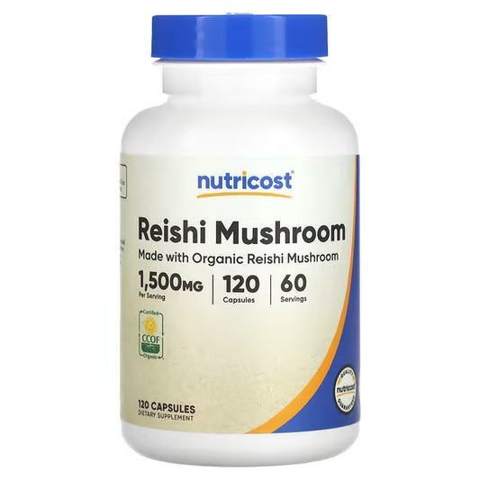Nutricost, Reishi Mushroom, 120 Capsules (750 mg per Capsule)