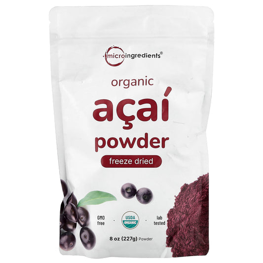 Micro Ingredients, Organic Acai Powder, Freeze Dried, 8 oz (227 g)