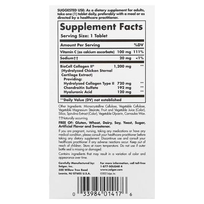 Solgar, Collagen Hyaluronic Acid Complex, 30 Tablets