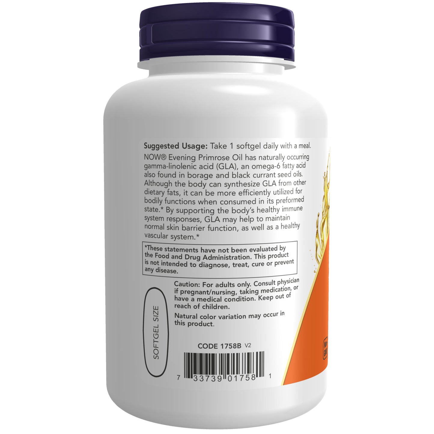 NOW Supplements, Evening Primrose Oil 1000 mg, Cold Pressed, Hexane Free, Vegan Formula, 90 Veg Softgels