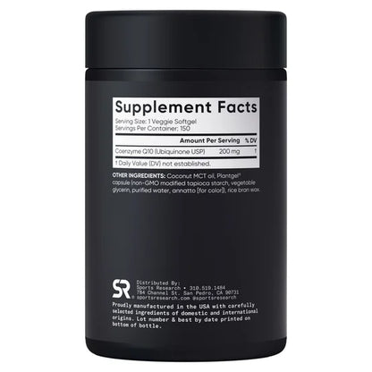 Sports Research CoQ10 200mg, 150ct