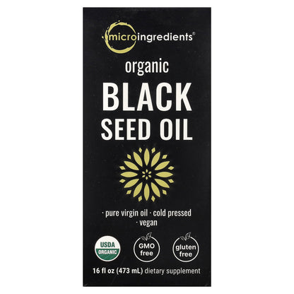 Micro Ingredients, Organic Black Seed Oil, 16 fl oz (473 ml)