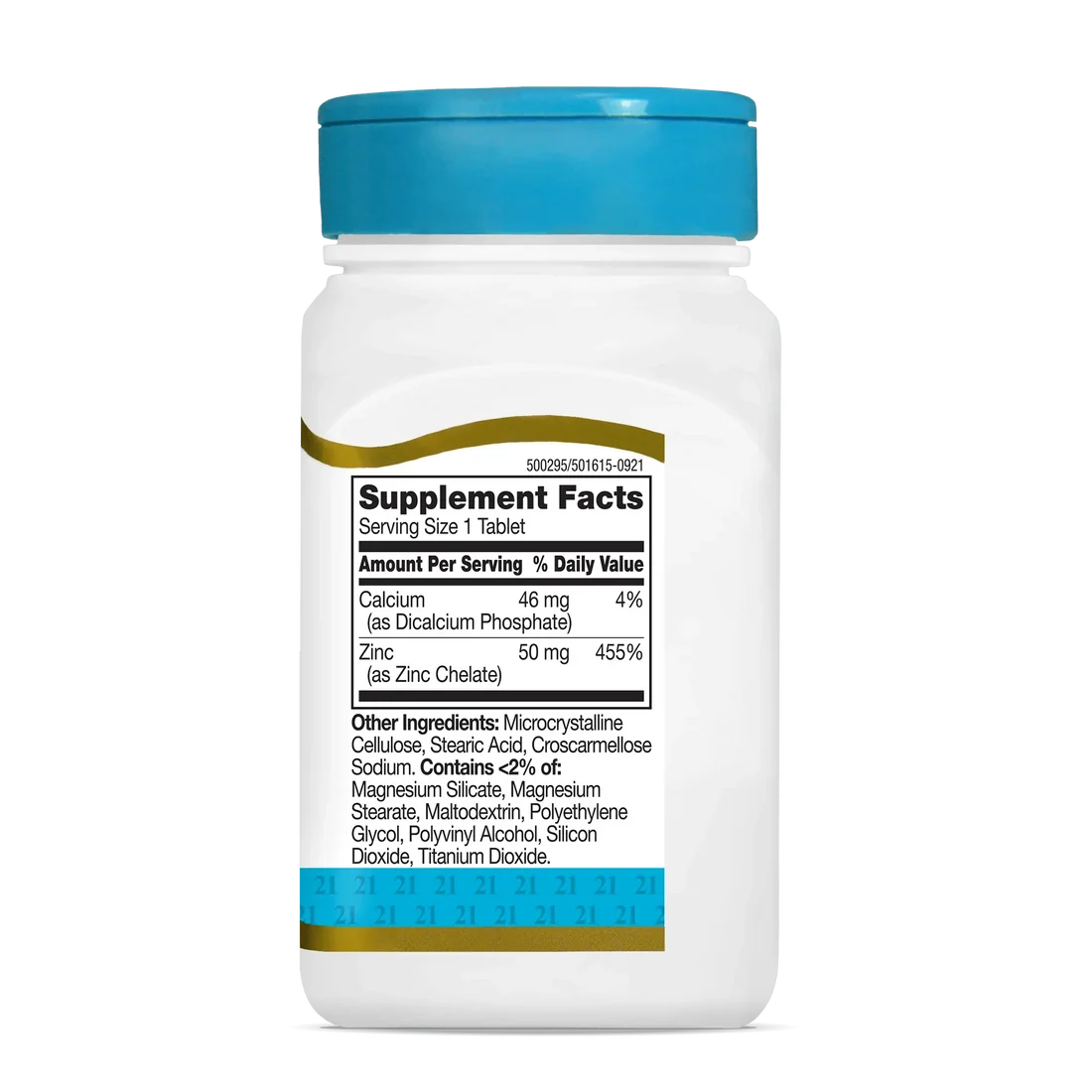 21st Century, Chelated Zinc, 50 mg, 110 Tablets