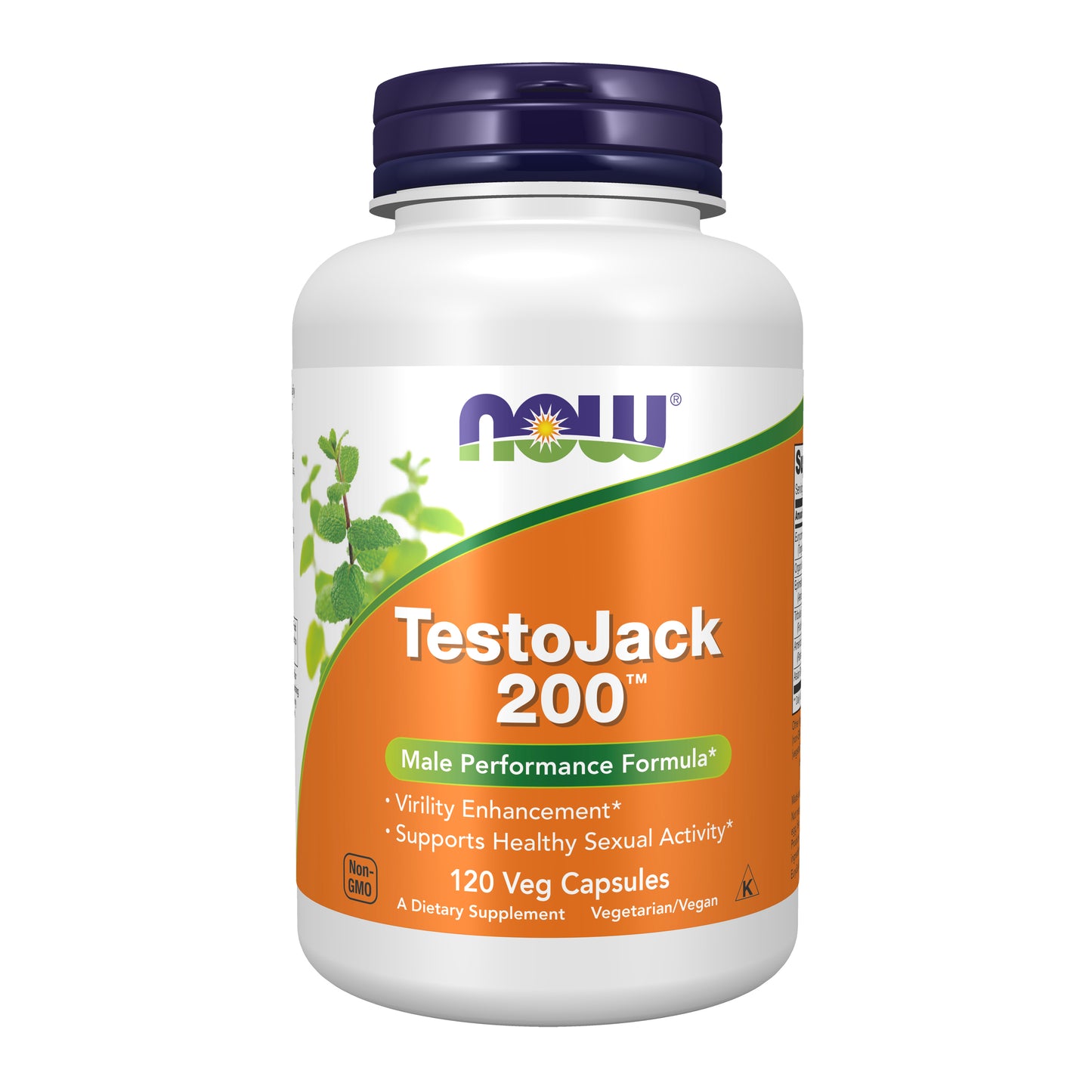 NOW Supplements, TestoJack™ 200 with Tongkat Ali, Tribulus, Maca and Horny Goat Weed, 120 Veg Capsules