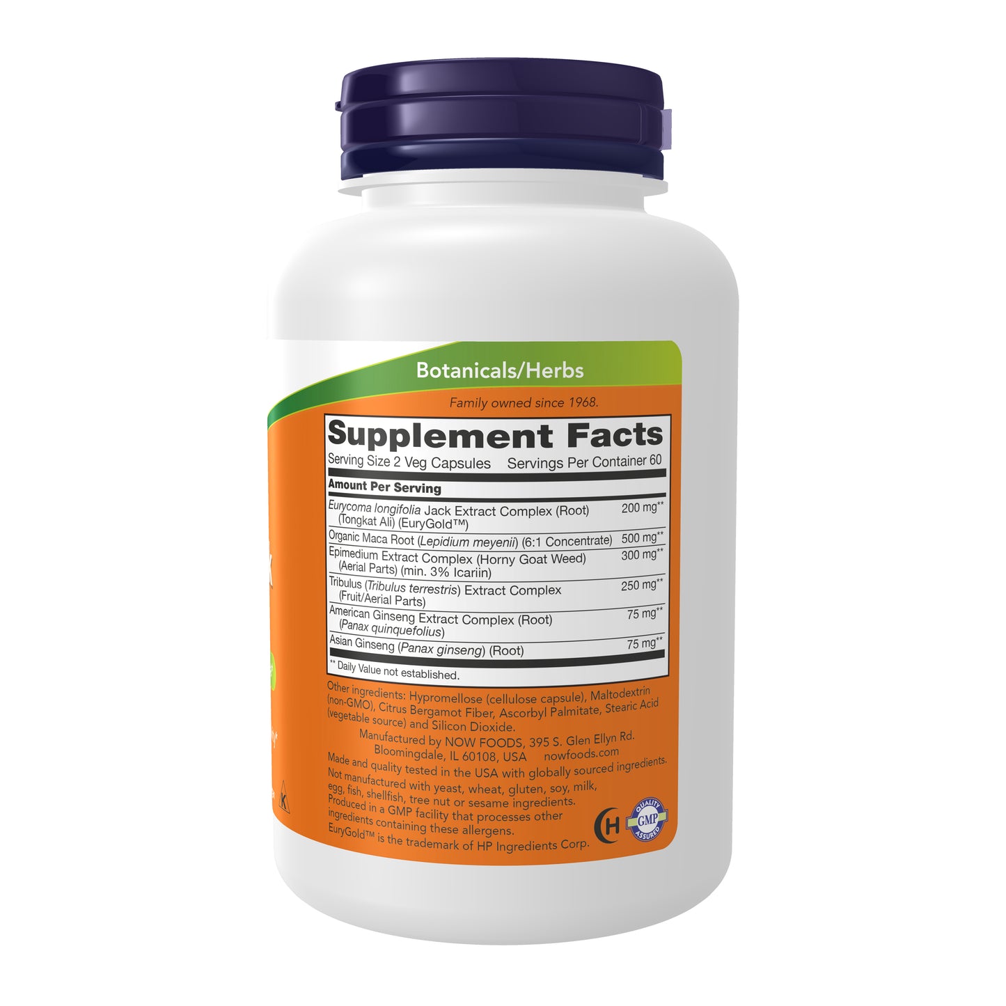 NOW Supplements, TestoJack™ 200 with Tongkat Ali, Tribulus, Maca and Horny Goat Weed, 120 Veg Capsules