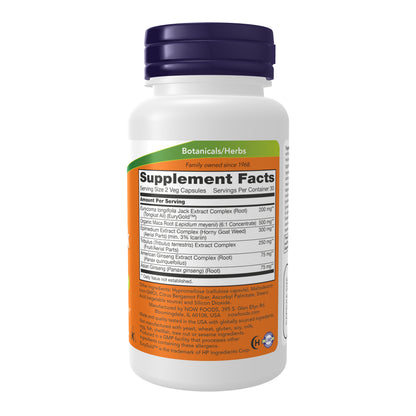 NOW Supplements, TestoJack™ 200 with Tongkat Ali, Tribulus, Maca and Horny Goat Weed, 60 Veg Capsules