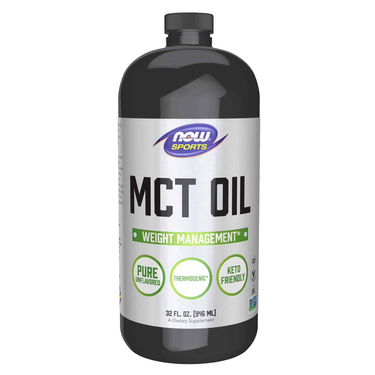 NOW Sports Nutrition, MCT (Medium-chain triglycerides) Oil 14 g, Weight Management, Liquid, 32-Ounce