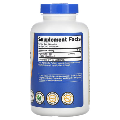 Nutricost, Beet Root, 180 Capsules (800 mg per Capsule)