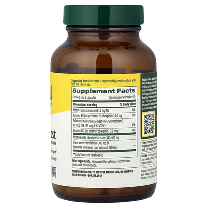MegaFood, NAD+ Boost, 60 Capsules
