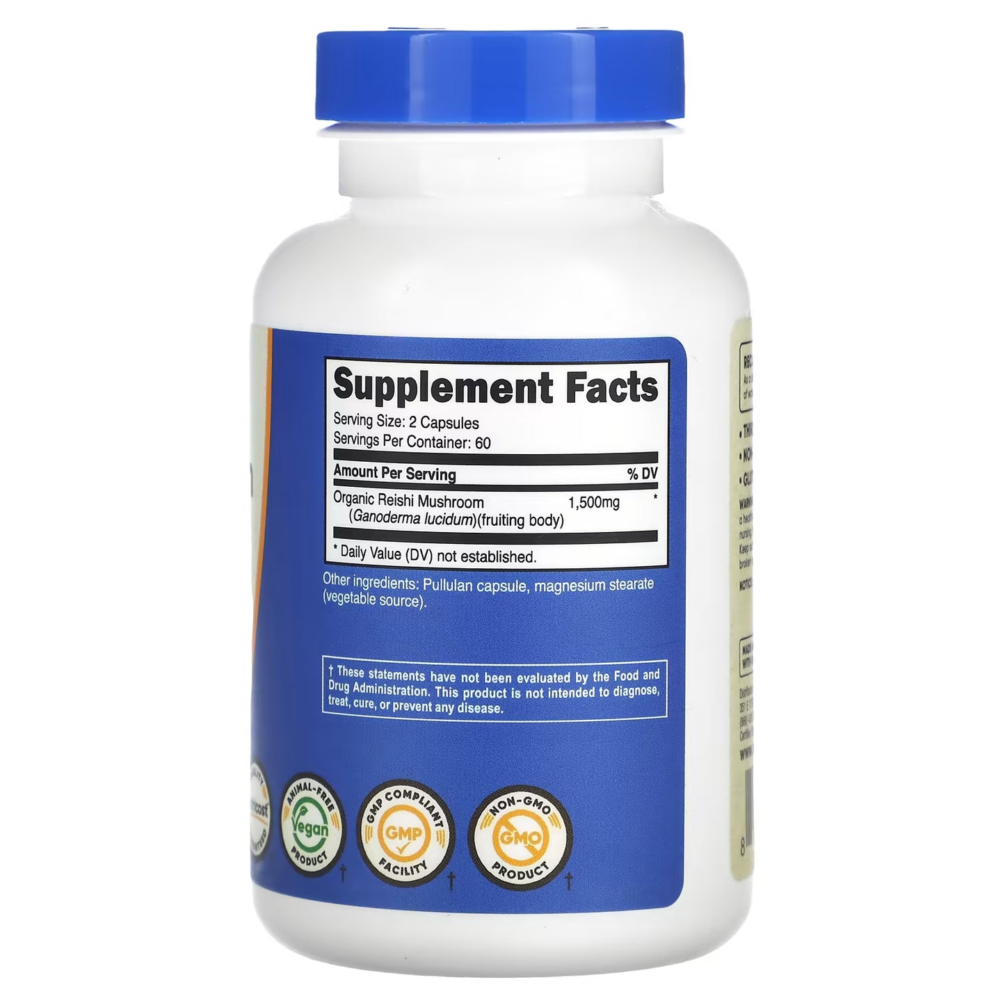 Nutricost, Reishi Mushroom, 120 Capsules (750 mg per Capsule)
