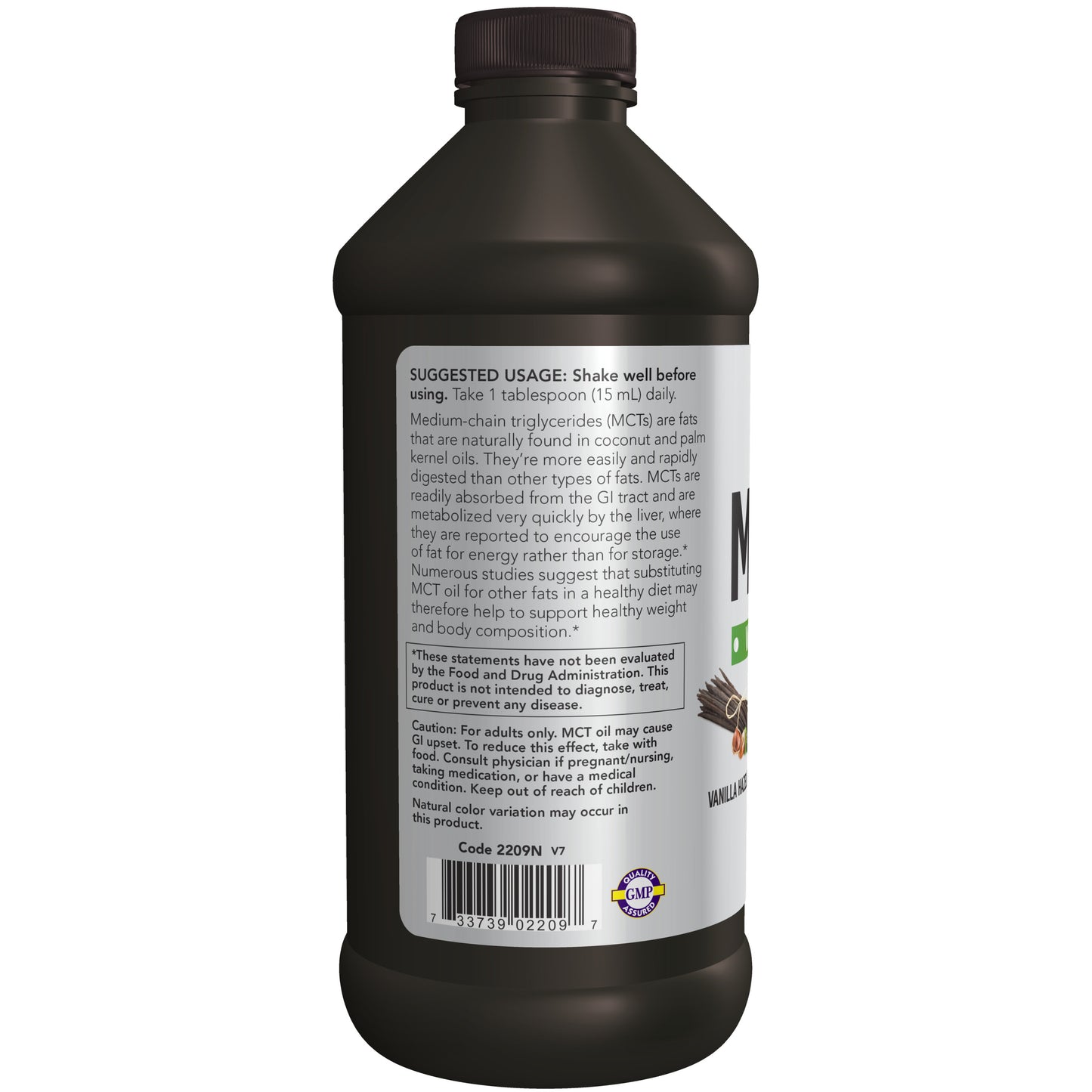 NOW Sports Nutrition, MCT (Medium-chain triglycerides) Oil, Vanilla Hazelnut, 16-Ounce