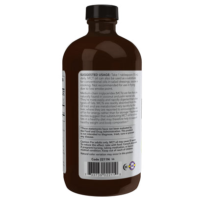 NOW Sports Nutrition, MCT (Medium-chain triglycerides) Oil 14 g, Weight Management*, Liquid, 16-Ounce