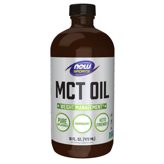 NOW Sports Nutrition, MCT (Medium-chain triglycerides) Oil 14 g, Weight Management*, Liquid, 16-Ounce