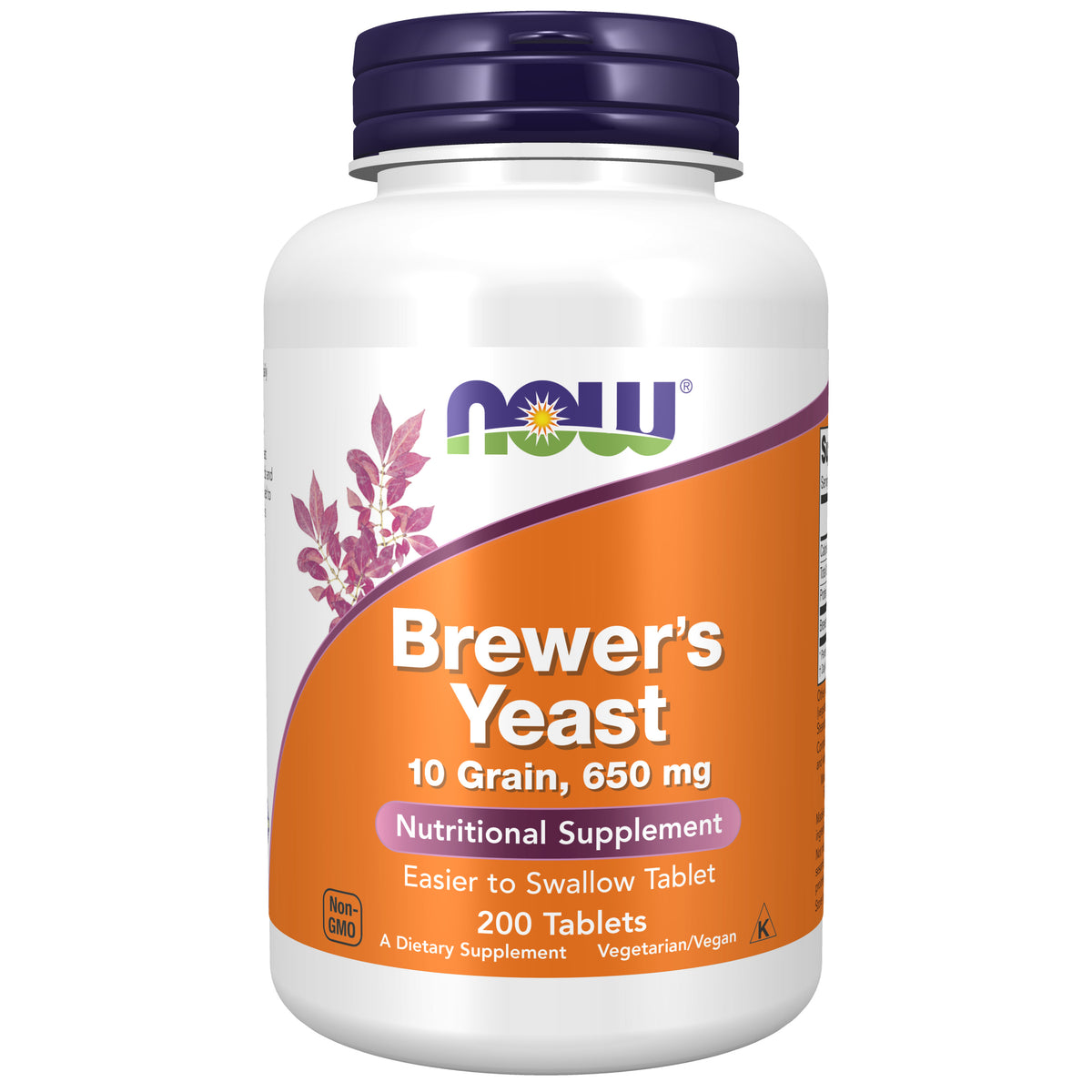 NOW Supplements, Brewer's Yeast 650 mg, 200 Tabs