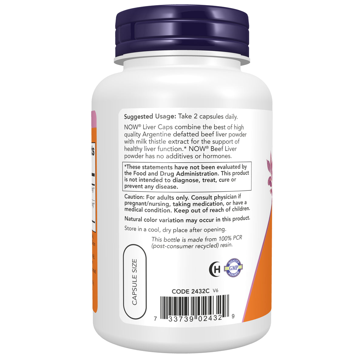 NOW Supplements, Liver Caps with Milk Thistle and Eleuthero, Supports Liver Health*, 100 Capsules