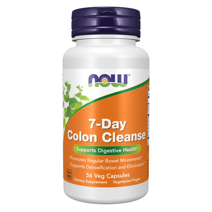 NOW Supplements 7-Day Colon Cleanse, Psyllium Husk, 56 Veg Capsules
