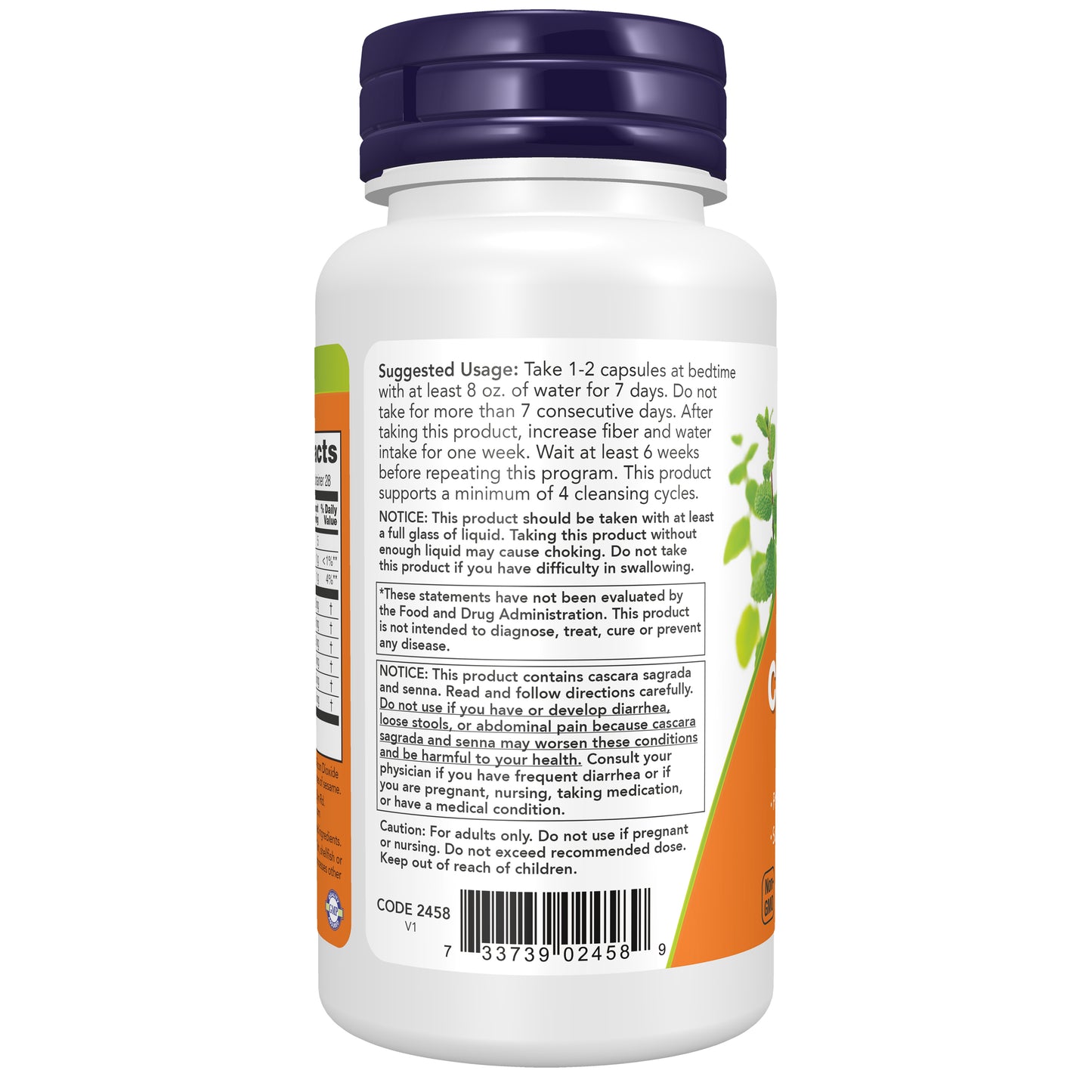 NOW Supplements 7-Day Colon Cleanse, Psyllium Husk, 56 Veg Capsules
