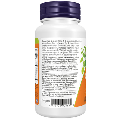 NOW Supplements 7-Day Colon Cleanse, Psyllium Husk, 56 Veg Capsules