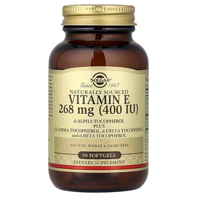 Solgar, Vitamin E, Naturally Sourced, 268 mg (400 IU), 50 Softgels