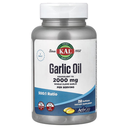 KAL, Garlic Oil, 250 SoftGels