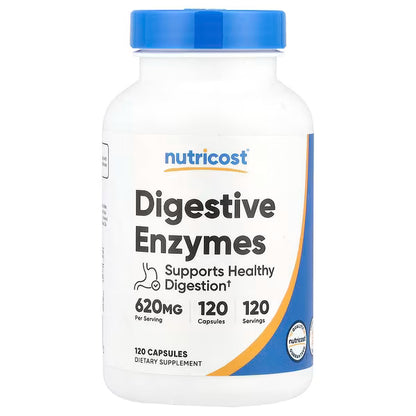 Nutricost, Digestive Enzymes, 620 mg, 120 Capsules