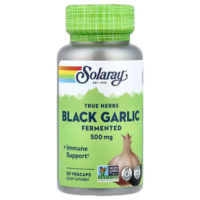 Solaray, True Herbs, Black Garlic, Fermented, 500 mg, 50 VegCaps