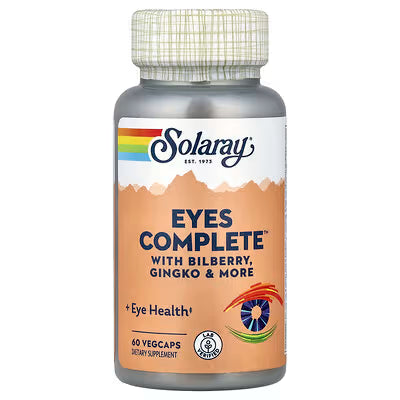 Solaray, Eyes Complete™ with Bilberry, Gingko & More, 60 VegCaps